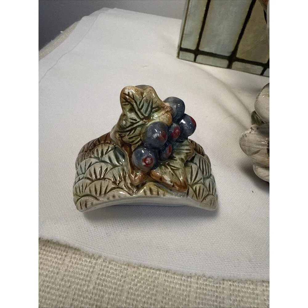 Vintage Ceramic Turkey Teapot Fall Foliage Thanksgiving  8” Pitcher Cottagecore